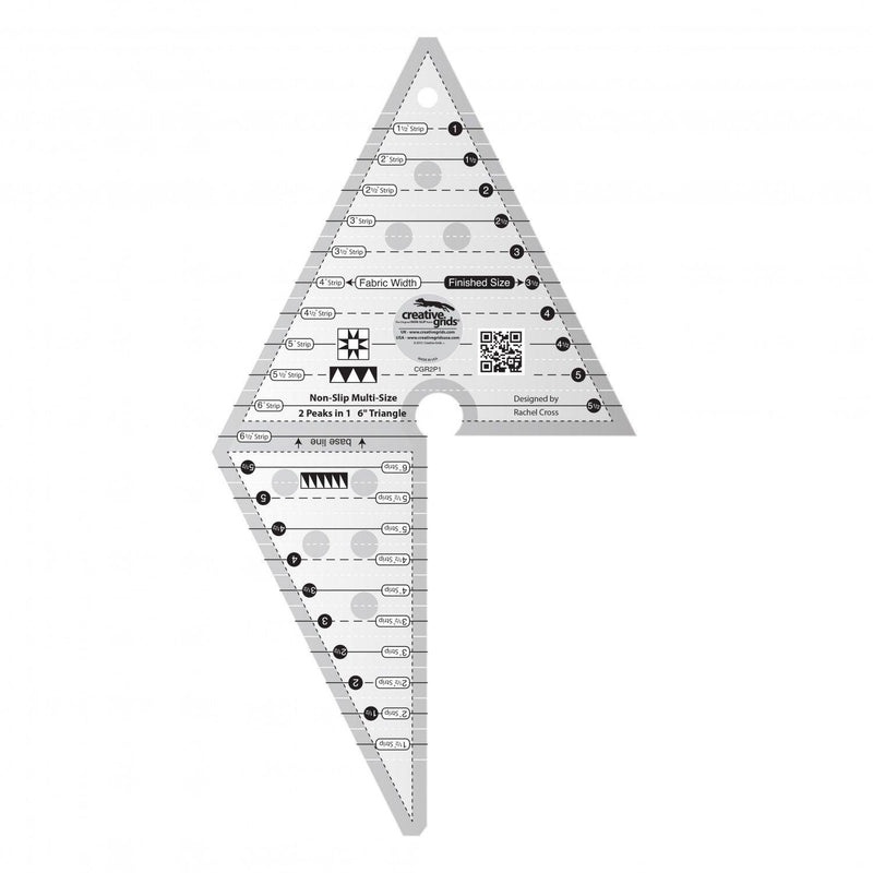 Photo: Quilt ruler- diamond shape with one quadrant missing