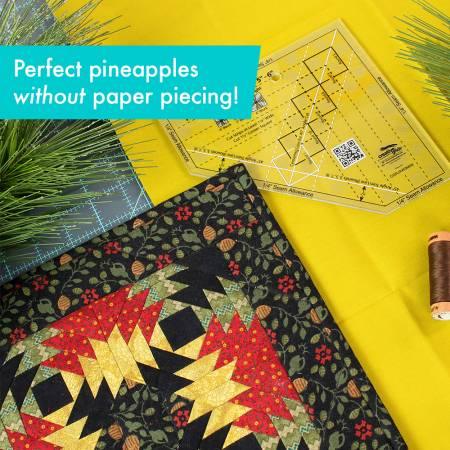Creative Grids - Pineapple Trim Tool Mini Quilt Ruler - Hummingbird Lane Fabrics and Notions