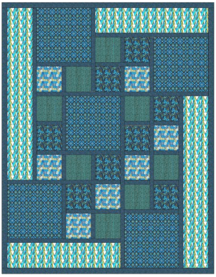 Cube Farm Twin Quilt Pattern - Digital Download Pattern - Hummingbird Lane Fabrics and Notions