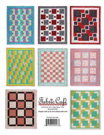 Easy Peasy 3-Yard Quilts Pattern Book - Donna Robertson - Fabric Cafe - Hummingbird Lane Fabrics and Notions
