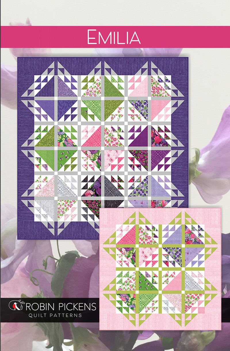 Emilia Quilt Pattern - Robin Pickens - Hummingbird Lane Fabrics and Notions