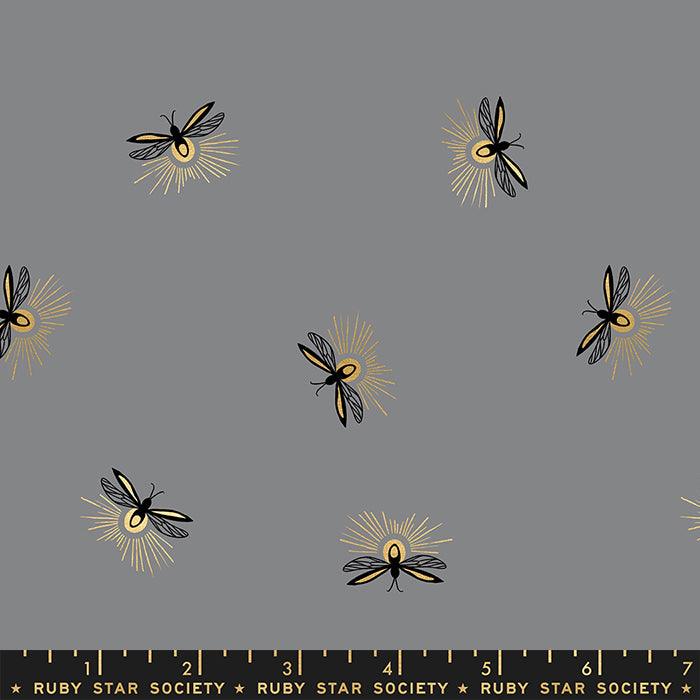 PREORDER – Firefly – Metallic - Fireflies Falcon – Sarah Watts - Hummingbird Lane Fabrics and Notions
