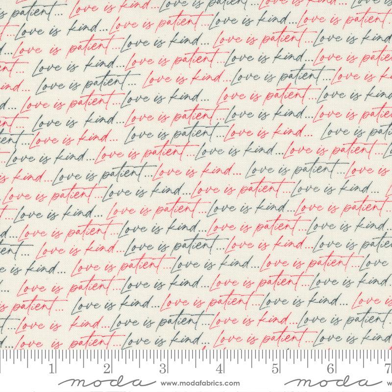 Flirt – Love is Patient Cream and Multicolor – Sweetwater - Hummingbird Lane Fabrics and Notions