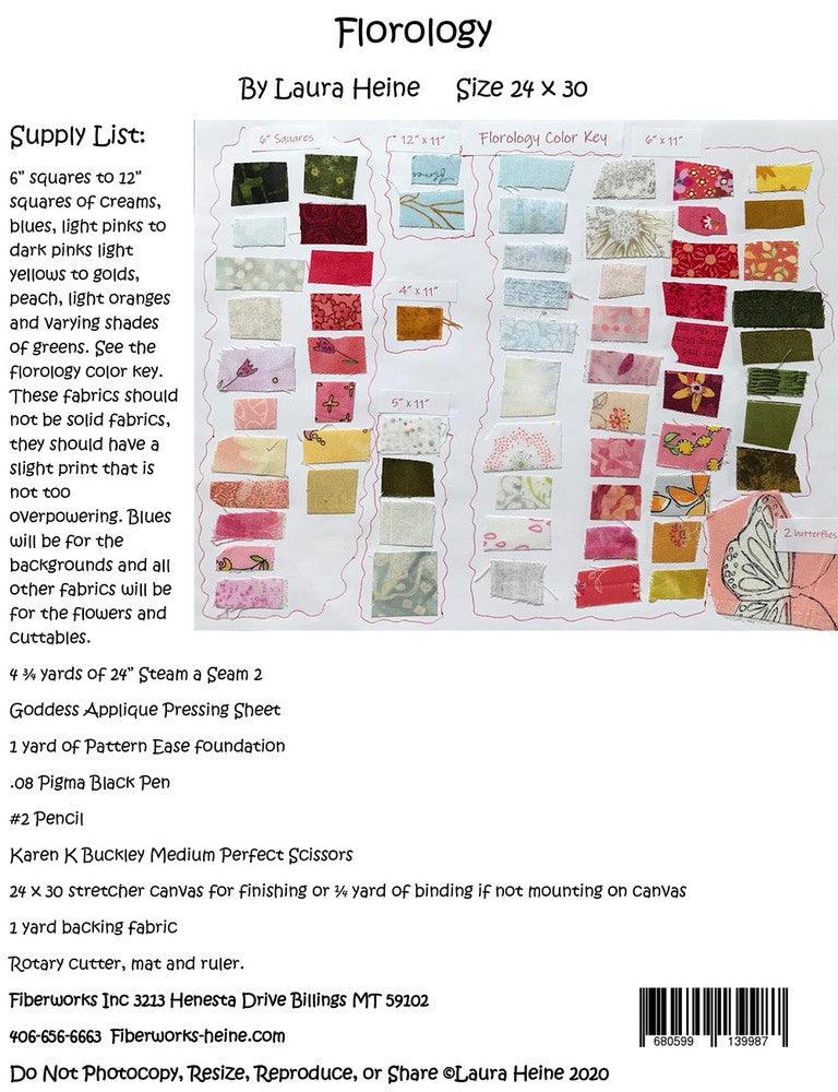 Florology Collage Quilt Pattern - Laura Heine - Hummingbird Lane Fabrics and Notions