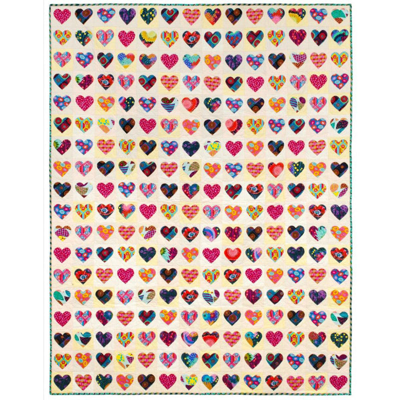 Happy Scrappy Heart Quilt Kit - Anna Maria Horner - Hummingbird Lane Fabrics and Notions