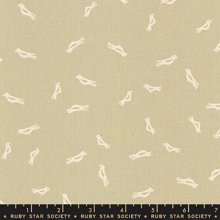 Heirloom – Chirp Khaki – Alexia Marcelle Abegg - Hummingbird Lane Fabrics and Notions