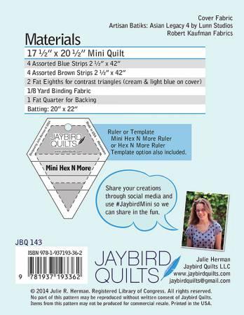 Mini Lotus Quilt Pattern - Jaybird Quilts - Hummingbird Lane Fabrics and Notions