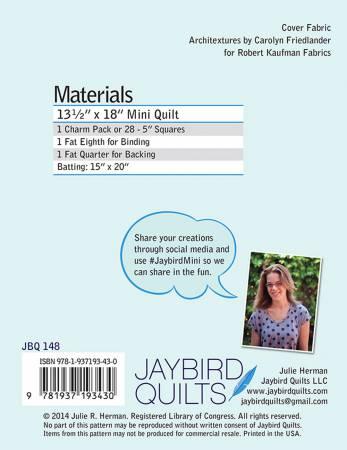 Mini Off The Rail Quilt Pattern - Jaybird Quilts - Hummingbird Lane Fabrics and Notions