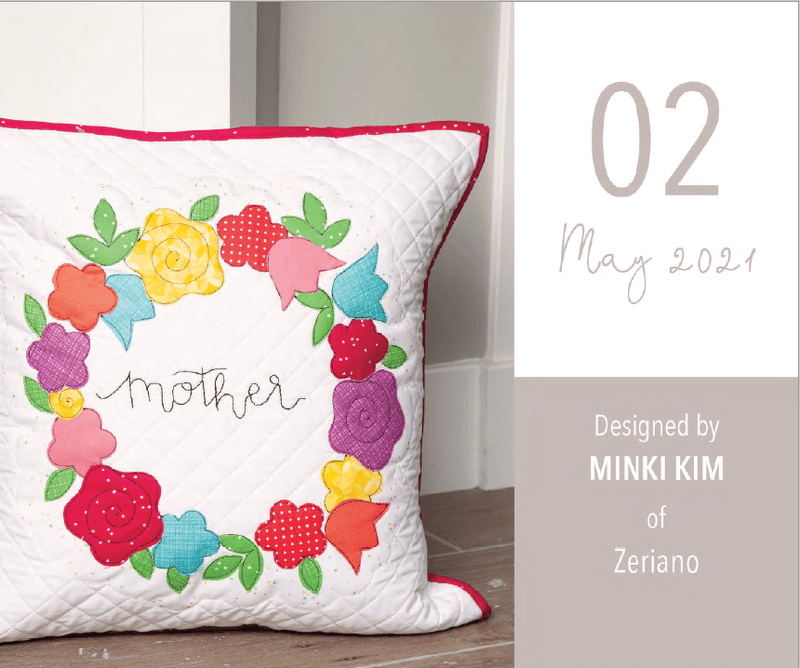 Mother's Day Pillow Kit - Minki Kim - Riley Blake Designs - Hummingbird Lane Fabrics and Notions