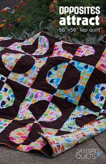 Opposites Attract Quilt Pattern - Jaybird Quilts - Hummingbird Lane Fabrics and Notions