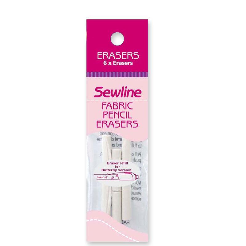 Sewline - Eraser Refill 6 Count - Hummingbird Lane Fabrics and Notions