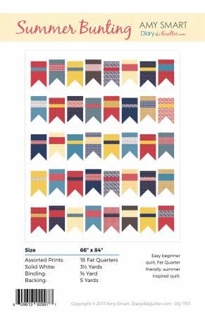 Summer Bunting Quilt Pattern - Amy Smart - Diary of a Quilter - Hummingbird Lane Fabrics and Notions
