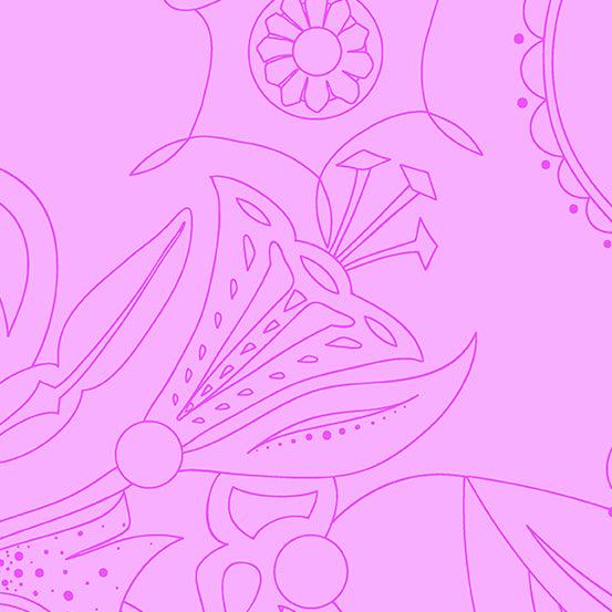 Sun Print Luminance – Carved Lilac – Alison Glass - Hummingbird Lane Fabrics and Notions
