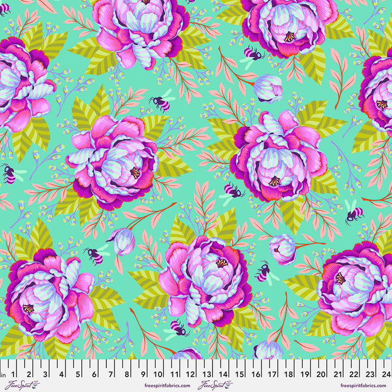 PREORDER - Moon Garden - Kabloom Dusk - Tula Pink - Hummingbird Lane Fabrics and Notions